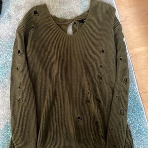 Green aqua sweater